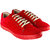Blinder Men's Full Red Trendy Suede Casual Lace-up Sneakers Shoes