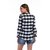 Rosella Cotton Black and White Check Shirt for women