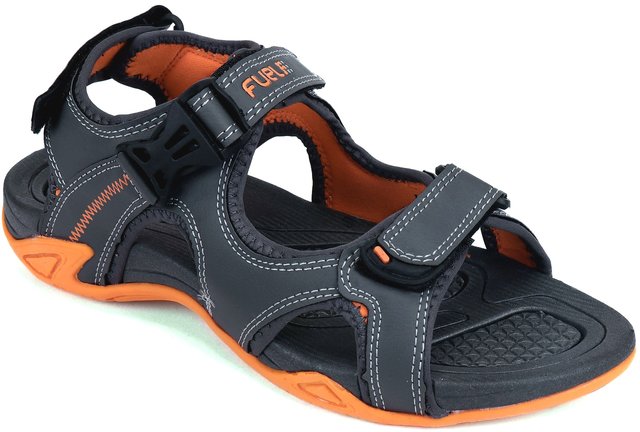 Buy Rsi Black Leather Sandals Online - Get 36% Off