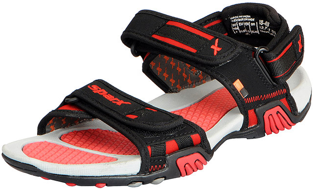 Sparx sandal red and black deals