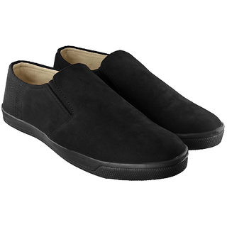 full black loafers