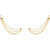 JewelMaze Austrian Stone Gold Plated Jhumki Kan Chain Earrings-AAA2243