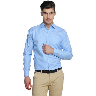 sky blue shirt outfit