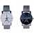 Wenlong Stylist Crystle Black And White Best Designing Stylist Analog Watch For Women Pack Of 2 Watch
