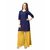 VAIKUNTH FABRICS Embroidered Kurti in Navy Blue color and Cotton fabric for womens VF-KU-50