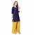 VAIKUNTH FABRICS Embroidered Kurti in Navy Blue color and Cotton fabric for womens VF-KU-50
