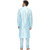 Hangup Mens Blue Plain Kurta Pyjama