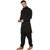 Lee Marc Men's Black Plain Kurta Pyjama