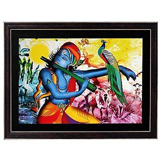Buy Krishna Textured UV Effect with Acrylic Glass Painting - Abstract  Modern Art Home Wall Deacutecor Hangings Gift Items Online @ ₹791 from  ShopClues