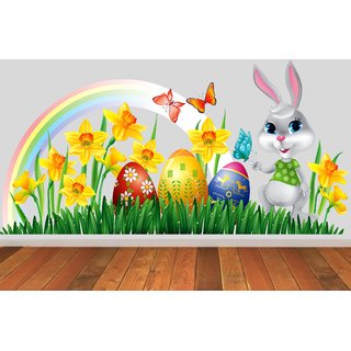 Buy Wall Dreams Rabbit In A Garden Cartoon Characters Cartoon Characters Pvc Sticker Online Get 68 Off