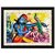 Krishna Textured UV Effect with Acrylic Glass Painting - Abstract Modern Art Home Wall Décor Hangings Gift Items
