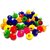 Pom pom multicolor tassels 50 pcs, 28 mm used for making earrings, jewellery,caps, dress borders,arts  crafts, decorations etc