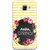 FUSON Designer Back Case Cover for Samsung Galaxy C5 SM-C5000 (Flowers Cake White And Yellow Horizontal Strips )