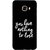 FUSON Designer Back Case Cover for Samsung Galaxy C5 SM-C5000 (Nothing Lose Write On Black Background White Font)