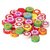 Colorful wooden beads buttons round shape 50 pcs, size 2 x 2 cm, used in jewellery, scrap booking, art  craft, decorations etc