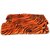 Fur Cloth color orange tiger print , Size 38  x 34 , 2 Cms soft Hair Length Used For Dresses, Soft Toys Making, Jackets Etc