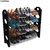 Frazzer Stackable Shoe Rack In 4 Layers And Get 12 Shoe Bags Free