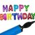 Happy Birthday foil foil letters colourful balloon with Balloon air pump