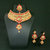 JewelMaze Copper Necklace Set With Maang Tikka-FBA0041B