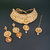 JewelMaze Copper Necklace Set With Maang Tikka-FBA0042A