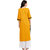 Kurti's Womens Orange Solid Cotton Kurtis