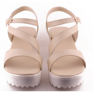 girls cream sandals