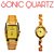 Sonic Golden Rectangular And Designer Oval Couple Watches