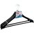 DailyEssentialz Premium Quality Pack of 10 Heavy Duty Black Plastic Hanger with Extra Wide Shoulder for Hanging Suit