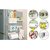 P&T Refrigerator Storage Rack 5 IN 1 Magnetic Tissue Paper-Roll Holder-Spice Rack-Towel Rack-Hook Rack-Cruet Stand-Side Tray Holder-Fridge Organizer Paper Roll With Free Shiping