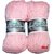 Vardhman Microshine Pink 400 gm hand knitting Soft Acrylic yarn wool thread for Art & craft, Crochet and needle