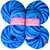 Vardhman Baby Soft.Multi Azure Pack of 10 Balls, hand knitting  Acrylic yarn wool balls thread for Art & craft, Crochet and needle