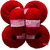Vardhman Baby Soft.Red Pack of 10 Balls, hand knitting  Acrylic yarn wool balls thread for Art & craft, Crochet and needle