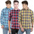 Blue Origin Balino Check Casual Poly-Cotton Shirt For Men Combo Of 3