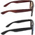 Zyaden Brown UV Protection Wayfarer Unisex Sunglasses (Pack of 2)