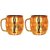 Taluka Set Of 2 Hand Crafted Pure Copper Moscow Mule Beer Mug Brass Handle Pure Copper Beer Cup of 18 Oz Bar Hotel Restaurant Tableware ( 3.5 Height x 3.2 Dia Inches approx )