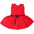 Flora's Self Design Cotton Frocks For Girls (with Wrist Band)