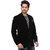 Conway Double Breasted Black Velvet Party Wear Blazer For Men's