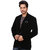 Conway Double Breasted Black Velvet Party Wear Blazer For Men's