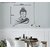 Wall Dreams Vinyl Peaceful Buddha Religious Inspirational Black Color Wall Sticker (Pack of 1)
