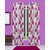 Famekart Royal Floral Wine Long Door 9 Feet (Pack of 2 Curtains)