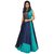 Aika Women's Banglory Silk And Taffeta Designer Anarkali Gown (Free Size)skyblue Poonam