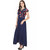 Stone Flower Georgette Floral Print  A-Line Dress For Women and Girls