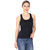 Friskers Multicolor Casual Cotton Plain Tank Tops (Pack of 5)