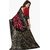 SVB Sarees Multicolor Self Design Cotton Saree With Blouse