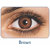 i-look Brown Colour Monthly(Zero Power) Contact Lens