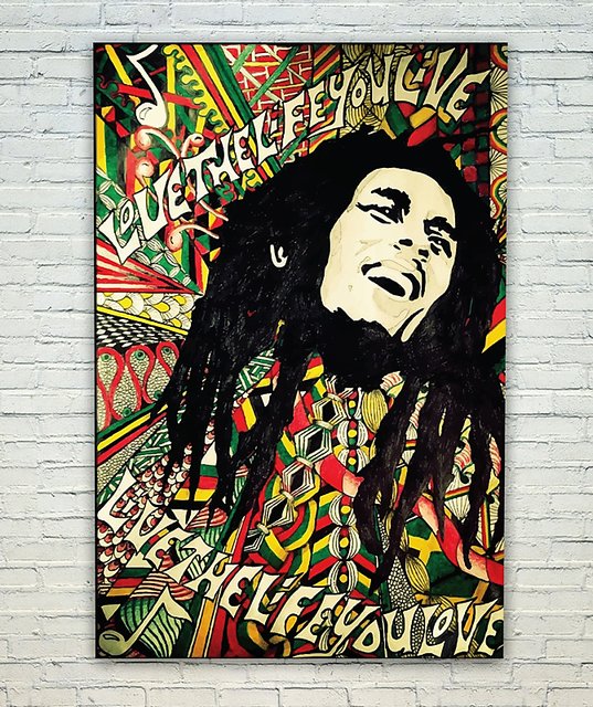 Buy Posterskart Bob Marley Live The Life You Love Poster 12 X 18 Inch Online 199 From Shopclues