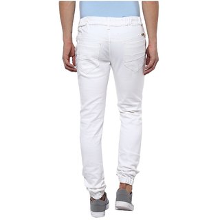 Buy Urbano Fashion Men's Stretchable Slim Fit White Jeans Online @ ₹859 ...