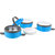 Amartej Oppo Star Series 3 Piece Container Insulated Stainless Steel Lunch Carrier With Handle - Blue
