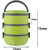 Amartej Oppo Star Series 3 Piece Container Insulated Stainless Steel Lunch Carrier With Handle - Green