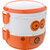Amartej Oppo Deluxe Star Series 2 Piece Container Insulated Stainless Steel Lunch Carrier With Handle - Orange
